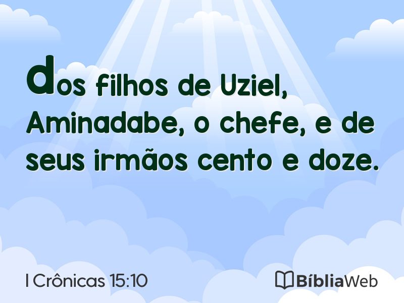I Crônicas 15:10 em imagem para compartilhar
