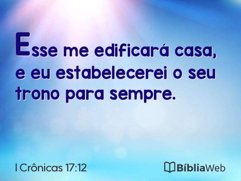 I Crônicas 17:12 em imagem para compartilhar