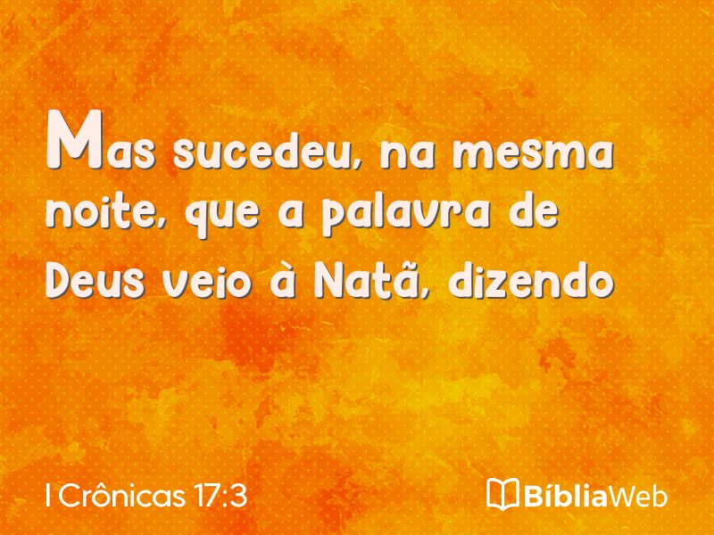 I Crônicas 17:3 em imagem para compartilhar