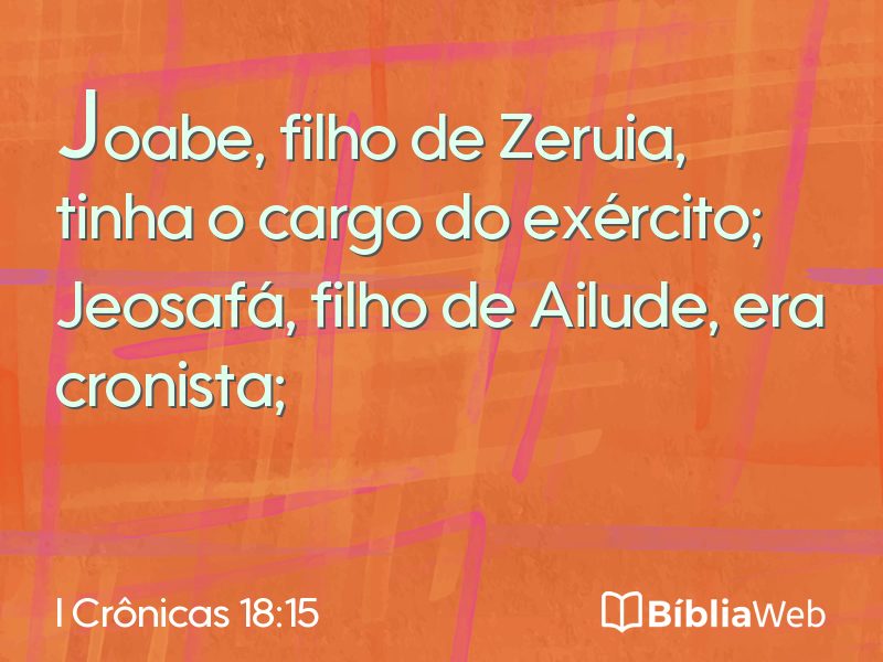 I Crônicas 18:15 em imagem para compartilhar