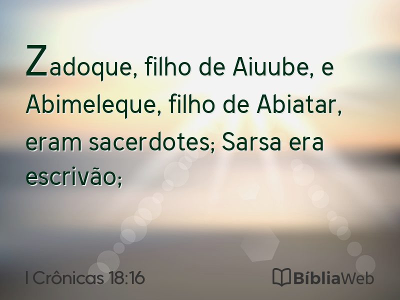 I Crônicas 18:16 em imagem para compartilhar