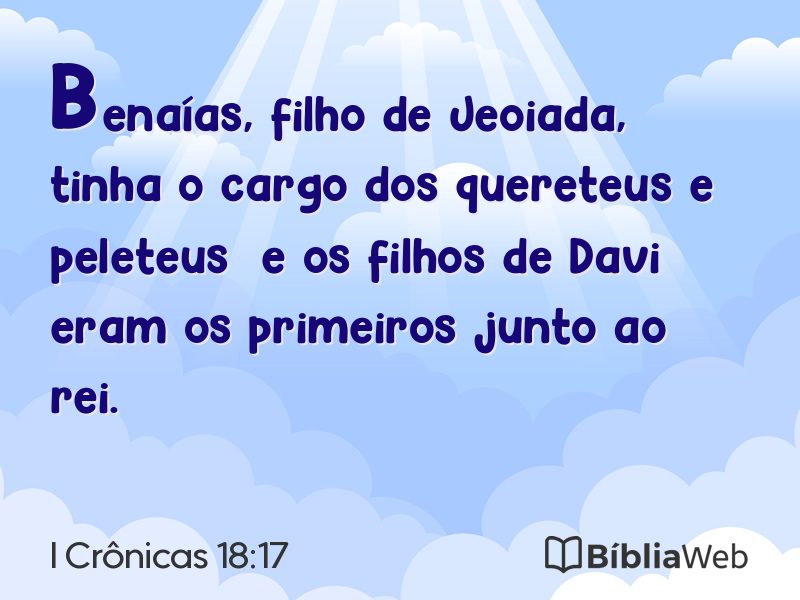 I Crônicas 18:17 em imagem para compartilhar
