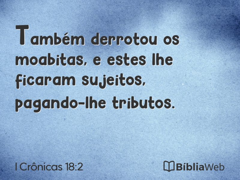 I Crônicas 18:2 em imagem para compartilhar