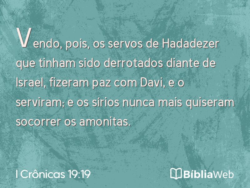 I Crônicas 19:19 em imagem para compartilhar
