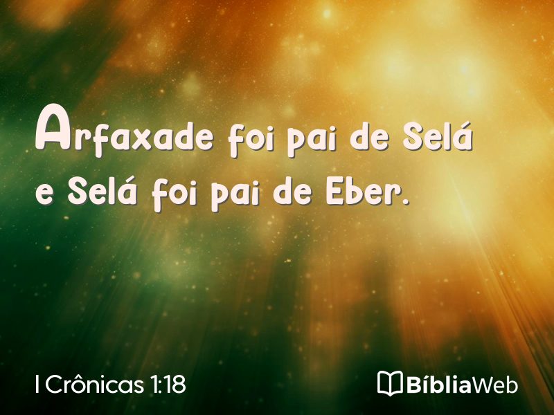 I Crônicas 1:18 em imagem para compartilhar