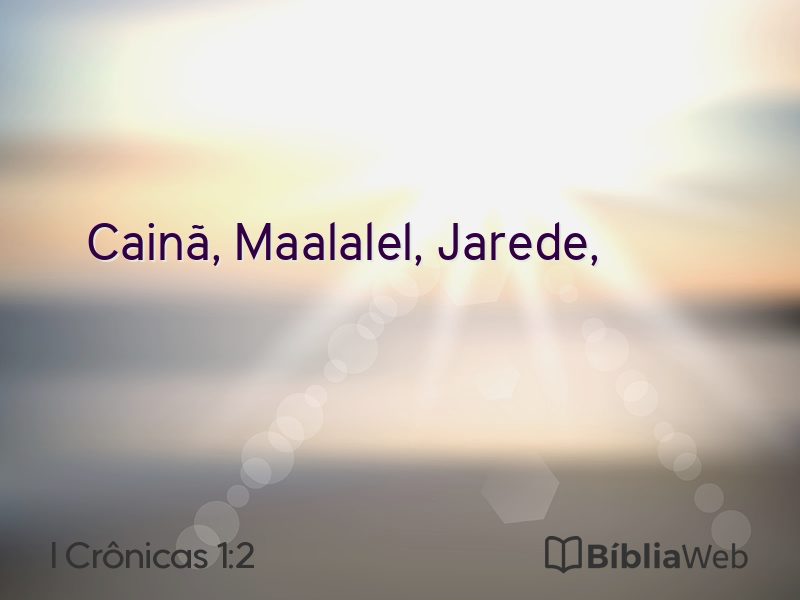 I Crônicas 1:2 em imagem para compartilhar