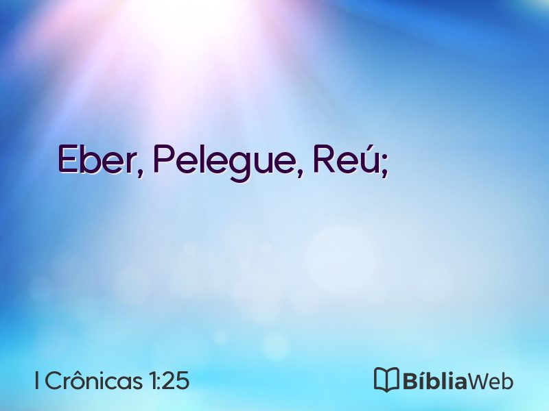 I Crônicas 1:25 em imagem para compartilhar