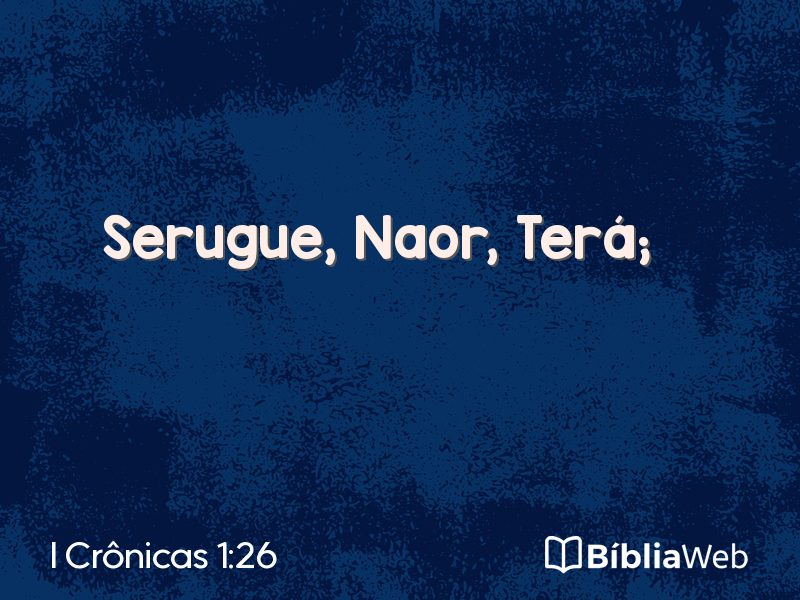 I Crônicas 1:26 em imagem para compartilhar