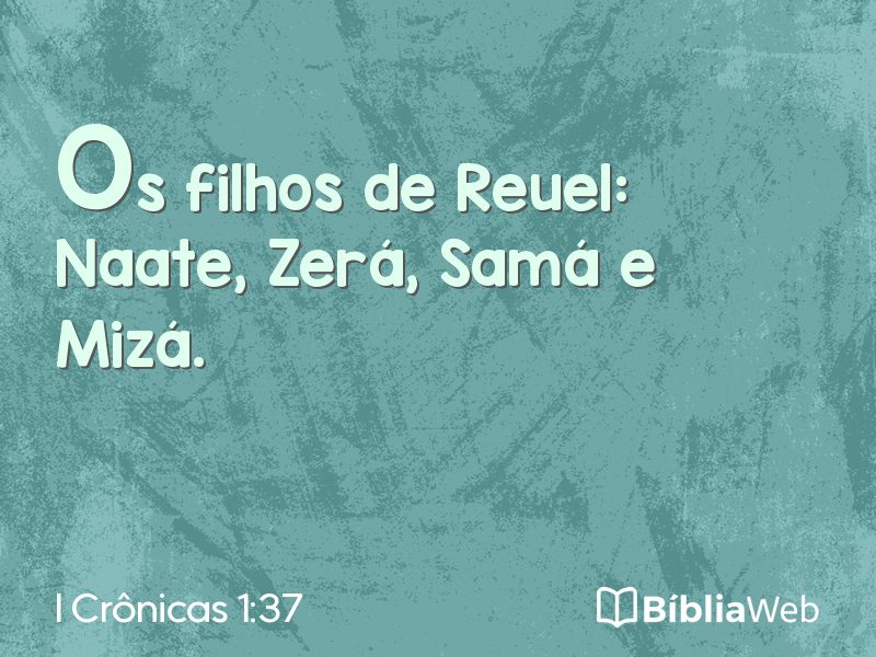 I Crônicas 1:37 em imagem para compartilhar