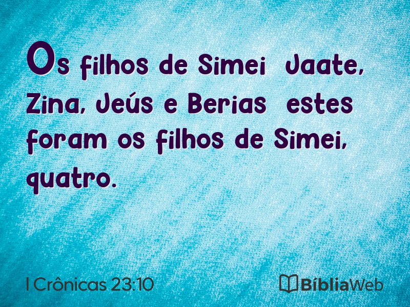 I Crônicas 23:10 em imagem para compartilhar