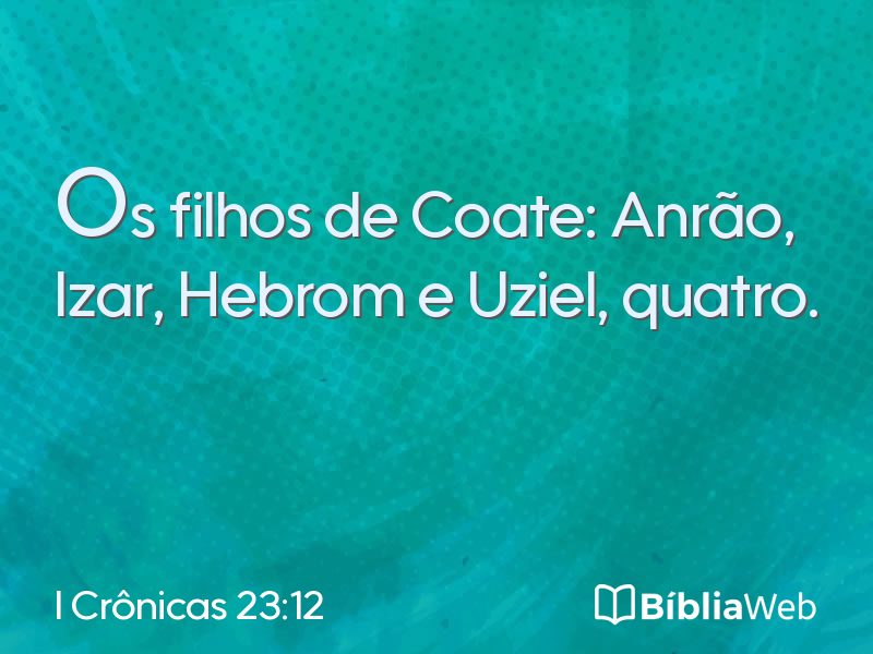 I Crônicas 23:12 em imagem para compartilhar