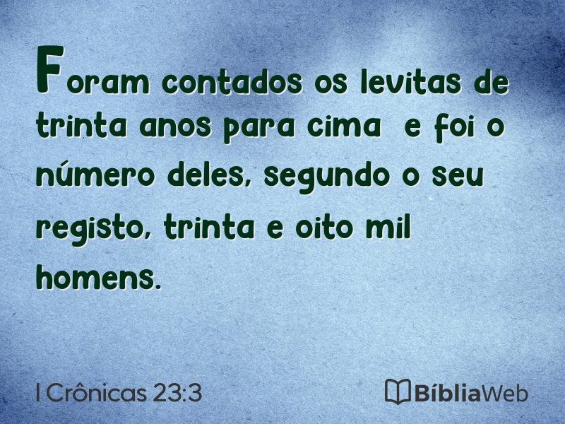 I Crônicas 23:3 em imagem para compartilhar