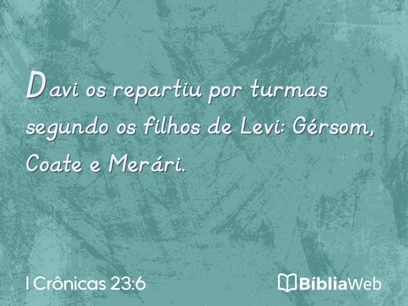 I Crônicas 23:6 em imagem para compartilhar