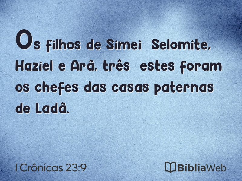 I Crônicas 23:9 em imagem para compartilhar