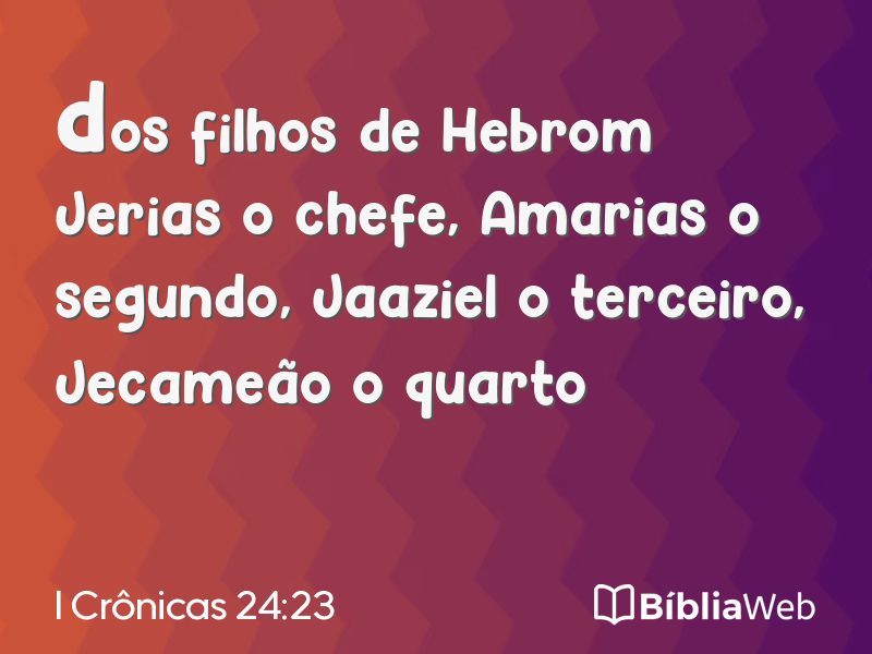 I Crônicas 24:23 em imagem para compartilhar