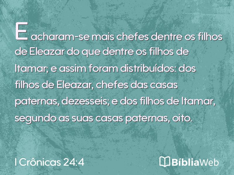 I Crônicas 24:4 em imagem para compartilhar