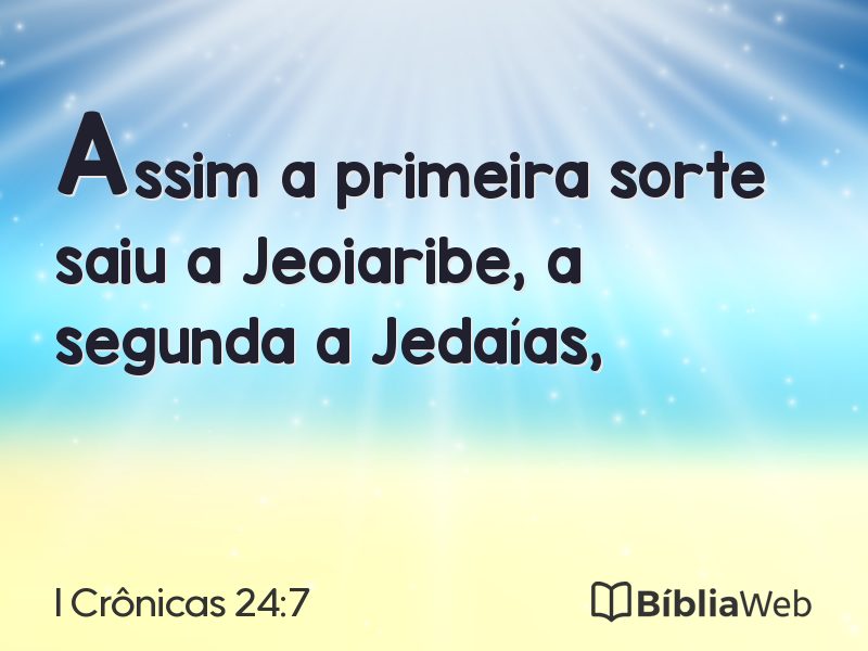 I Crônicas 24:7 em imagem para compartilhar