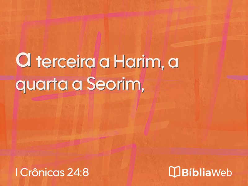 I Crônicas 24:8 em imagem para compartilhar