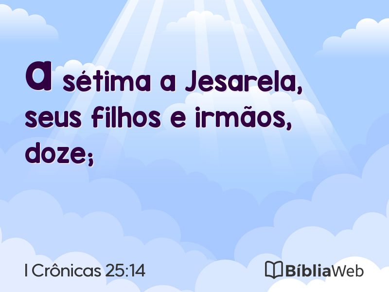I Crônicas 25:14 em imagem para compartilhar