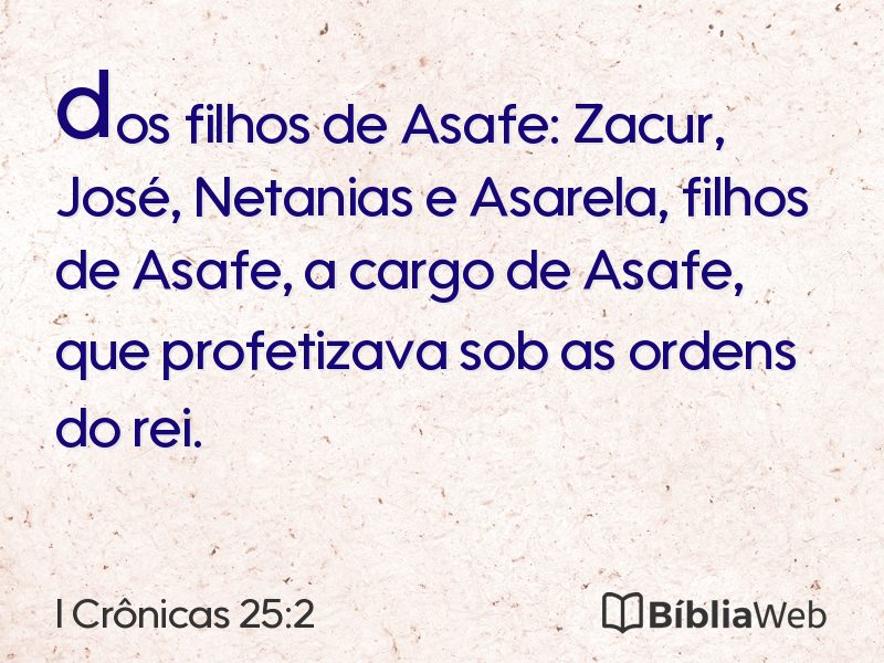 I Crônicas 25:2 em imagem para compartilhar