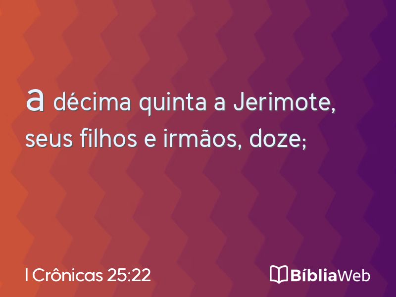 I Crônicas 25:22 em imagem para compartilhar