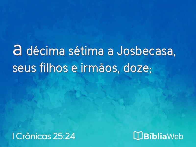 I Crônicas 25:24 em imagem para compartilhar