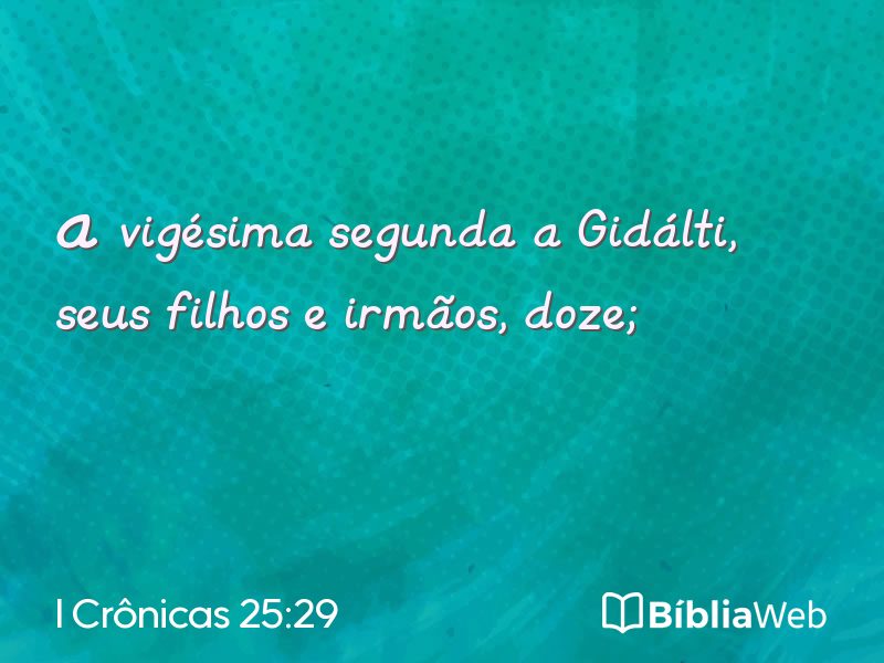 I Crônicas 25:29 em imagem para compartilhar
