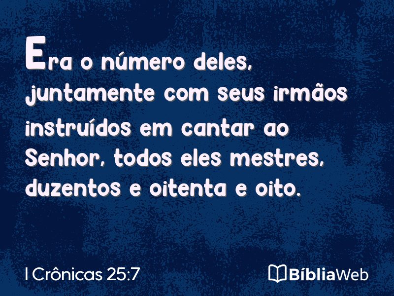 I Crônicas 25:7 em imagem para compartilhar