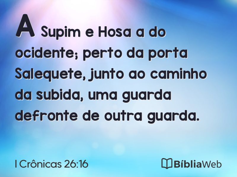 I Crônicas 26:16 em imagem para compartilhar