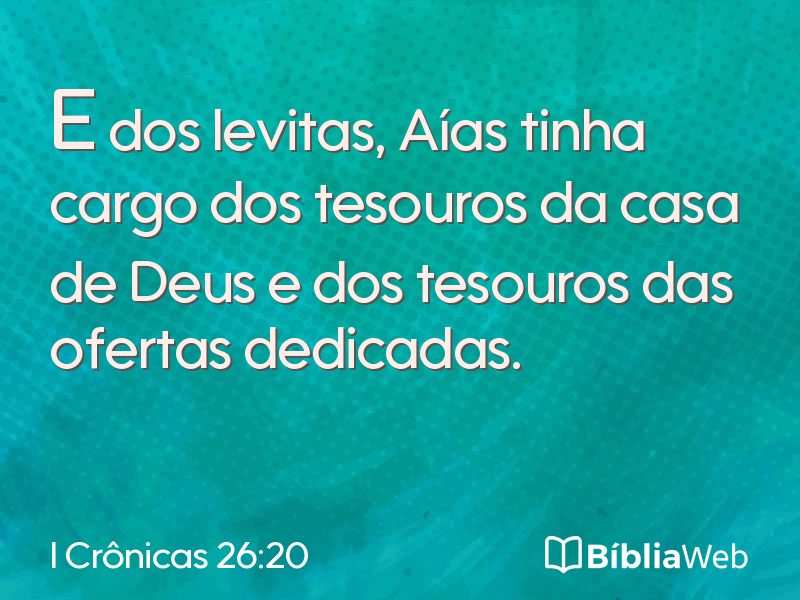 I Crônicas 26:20 em imagem para compartilhar