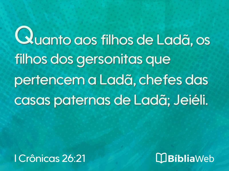 I Crônicas 26:21 em imagem para compartilhar