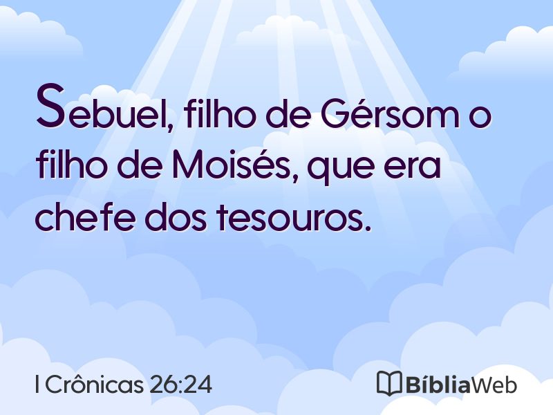 I Crônicas 26:24 em imagem para compartilhar