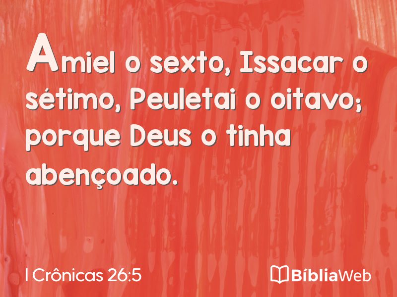 I Crônicas 26:5 em imagem para compartilhar