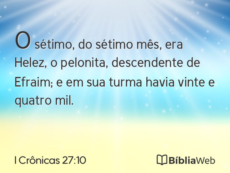 I Crônicas 27:10 em imagem para compartilhar