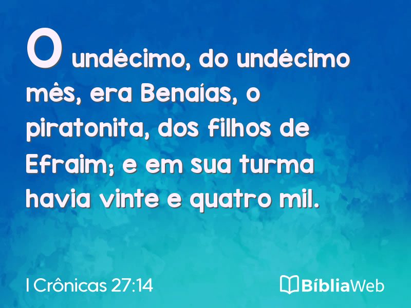 I Crônicas 27:14 em imagem para compartilhar