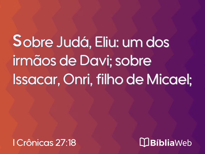 I Crônicas 27:18 em imagem para compartilhar
