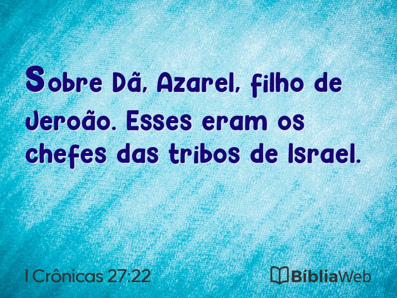 I Crônicas 27:22 em imagem para compartilhar