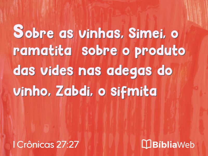 I Crônicas 27:27 em imagem para compartilhar