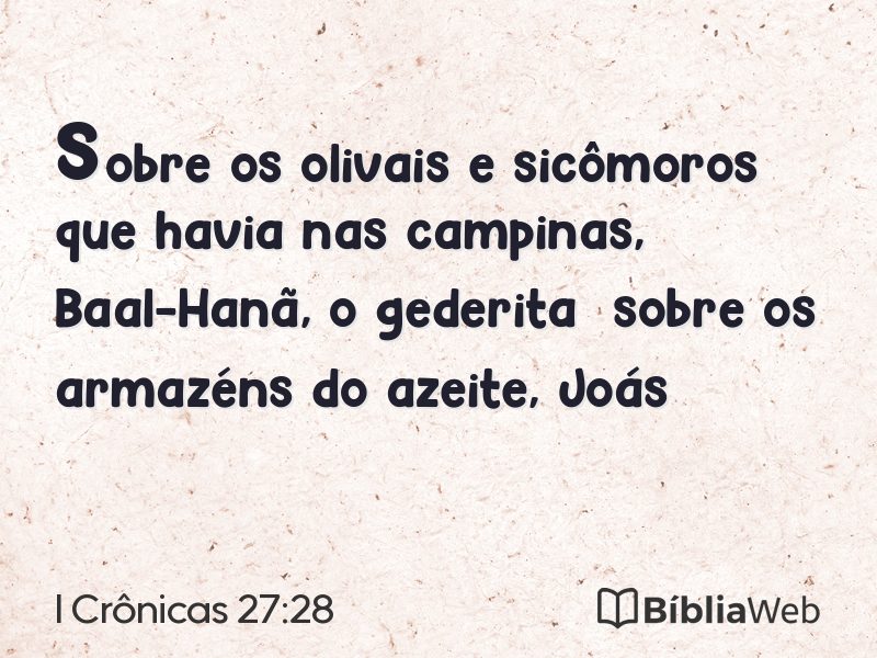 I Crônicas 27:28 em imagem para compartilhar