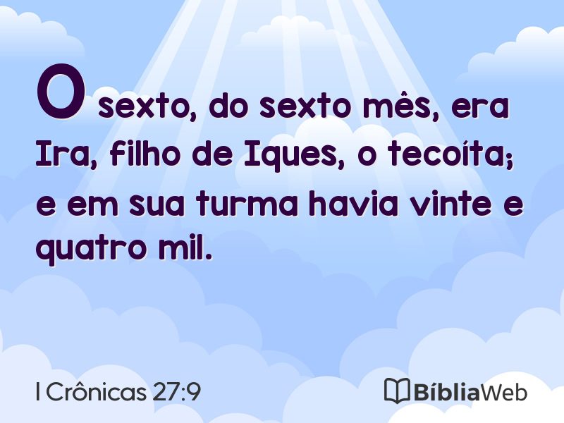 I Crônicas 27:9 em imagem para compartilhar