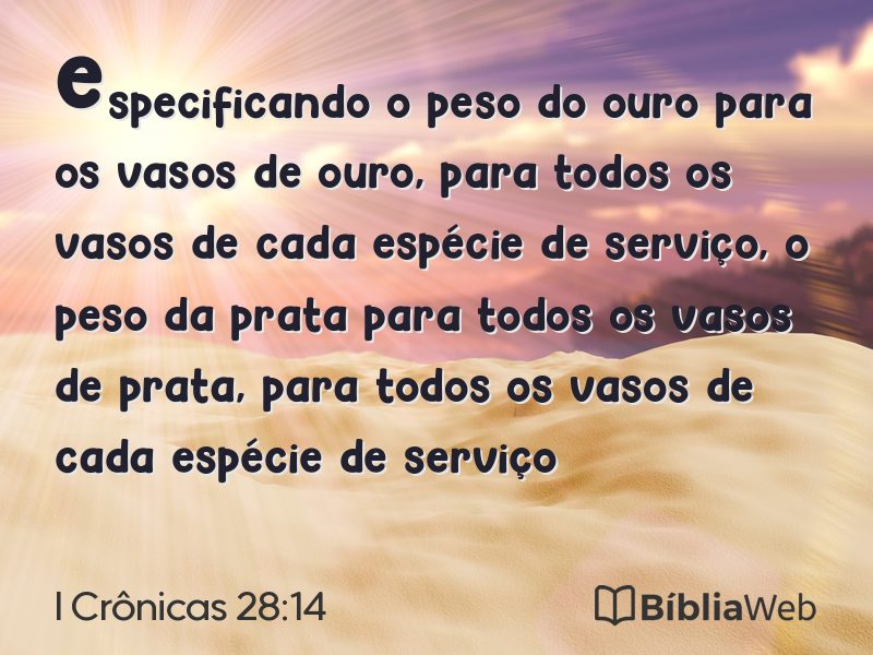 I Crônicas 28:14 em imagem para compartilhar