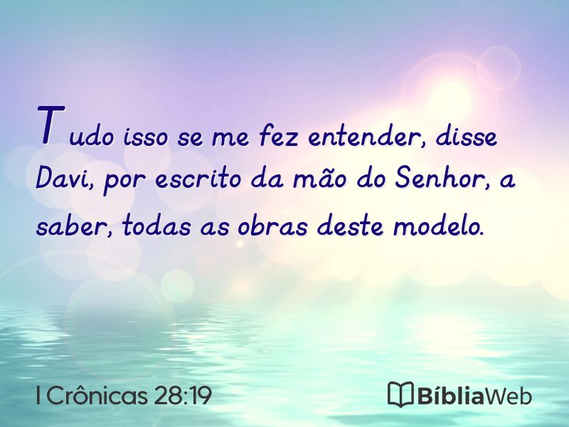 I Crônicas 28:19 em imagem para compartilhar