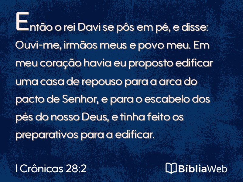 I Crônicas 28:2 em imagem para compartilhar