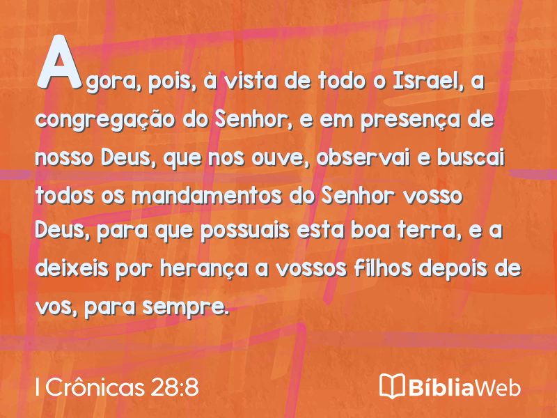 I Crônicas 28:8 em imagem para compartilhar