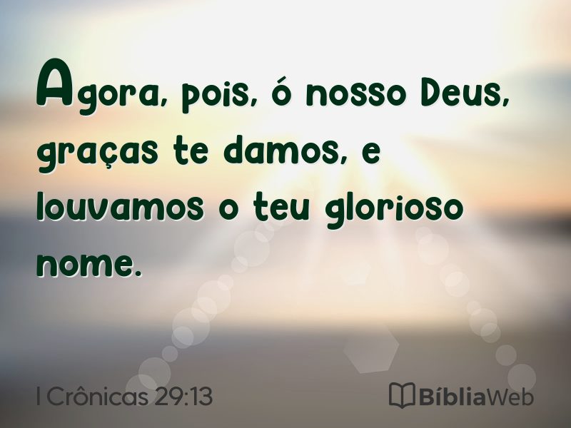 I Crônicas 29:13 em imagem para compartilhar