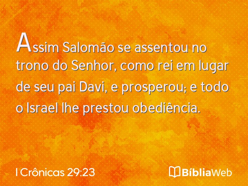 I Crônicas 29:23 em imagem para compartilhar