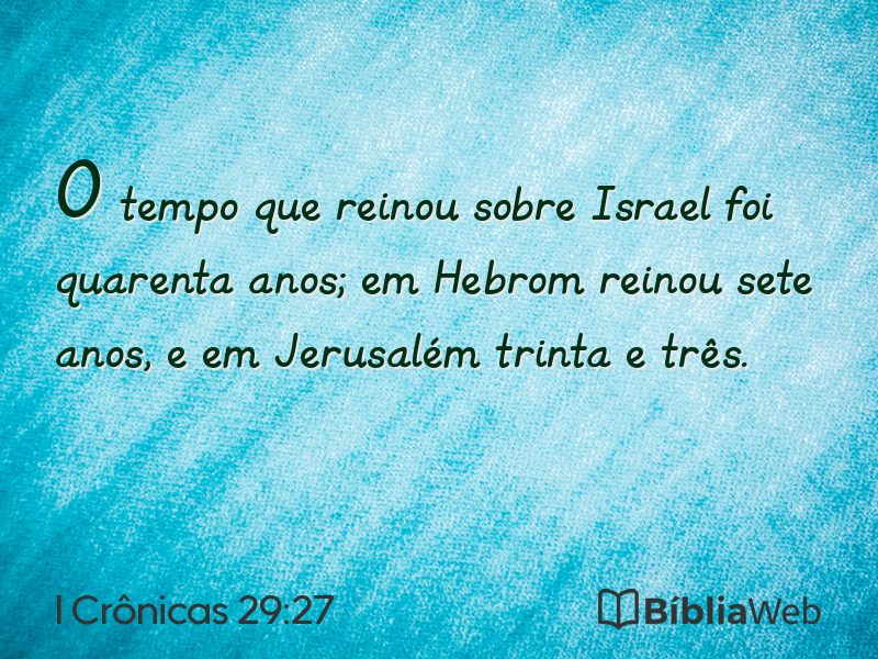 I Crônicas 29:27 em imagem para compartilhar
