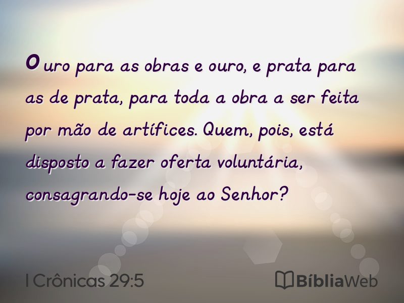 I Crônicas 29:5 em imagem para compartilhar