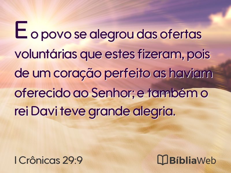 I Crônicas 29:9 em imagem para compartilhar