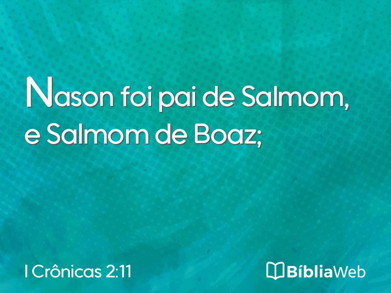 I Crônicas 2:11 em imagem para compartilhar